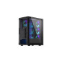 Case, ENDORFY, Ventum 200 ARGB, MidiTower, Case product features Transparent panel, Not included, ATX, MicroATX, MiniITX, Colour Black, EY2A014
