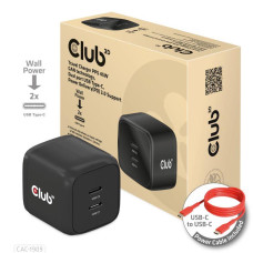 MOBILE CHARGER WALL USB-C DUAL/45W CAC-1909EU CLUB3D MOBILE CHARGER WALL USB-C DUAL/45W CAC-1909EU CLUB3D