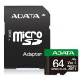 MEMORY MICRO SDXC 64GB UHS-I/UD64GUI3V30A2SP-RA1 ADATA
