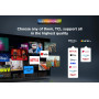 TV Set, TCL, 43 , 4K Ultra HD, 3840 x 2160 pixels, Flat, 16:9, DLED, 43V6C