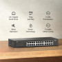 Switch, TP-LINK, Switch type Unmanaged, 24xRJ-45 ports, RJ-45 Ports Type Gigabit Ethernet (10/100/1000), LS1024G