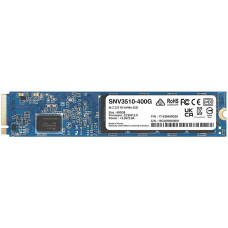 SSD, SYNOLOGY, 400GB, M.2, PCIE, NVMe, Write speed 750 MBytes/sec, Read speed 3000 MBytes/sec, TBW 491 TB, MTBF 1800000 hours, SNV3510-400G