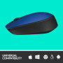 MOUSE USB OPTICAL WRL M171/BLUE 910-004640 LOGITECH