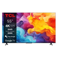 TV Set, TCL, 55, 4K/Smart, 3840x2160, Wireless LAN, Bluetooth, Google TV, 55V6B