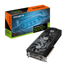 Graphics Card, GIGABYTE, NVIDIA GeForce RTX 5070 Ti, 16 GB, GDDR7, 256 bit, PCIE 5.0 16x, Triple slot Fansink, 1xHDMI, 3xDisplayPort, GV-N507TEAGLEOC-16GD1.0