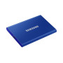 External SSD, SAMSUNG, T7, 2TB, USB 3.2, Write speed 1000 MBytes/sec, Read speed 1050 MBytes/sec, MU-PC2T0H/WW