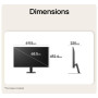 LCD Monitor, LG, 27 , 1920 x 1080 pixels, Full HD, Native aspect ratio 16:9, LCD, Flat, 27U411B-B