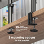 MONITOR ACC DESK MOUNT/13-32 BLACK D421E-B ONKRON