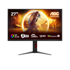 LCD Monitor, AOC, 27 , 2560 x 1440 pixels, Quad HD, Native aspect ratio 16:9, QD-OLED, Flat, Q27G4ZD