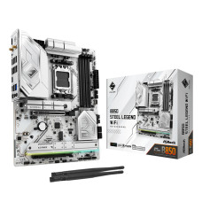 Mainboard, ASROCK, AMD B850, SAM5, ATX, Memory DDR5, Memory slots 4, 1xPCI-Express 4.0 16x, 1xPCI-Express 5.0 16x, 1xM.2, 1xHDMI, 1xAudio-In, 1xAudio-Out, 4xUSB 2.0, 5xUSB 3.2, 2xUSB-C, 1xOptical S/PDIF, 1xRJ45, B850STEELLEGENDWIFI