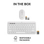 KEYBOARD +MOUSE COMBO PEBBLE 2/WHITE 920-012240 LOGITECH