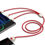 CABLE USB TO 3IN1 1.2M/RED CASX010009 BASEUS
