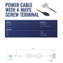 NET ACC POWER CABLE 4WAY SCREW/TERMINAL PR2FK20M TELTONIKA