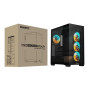 Case, GIGABYTE, GB-C500P ST, MidiTower, Case product features Transparent panel, ATX, MicroATX, MiniITX, Colour Black, GB-C500PST