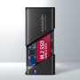 SSD ACC ENCLOSURE M.2 NVME/SATA USB-C EEM2-SB2 AXAGON