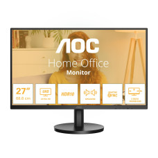 LCD Monitor, AOC, 27 , 3840 x 2160 pixels, 4K Ultra HD, Native aspect ratio 16:9, LCD, Flat, U27B3A