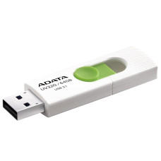 MEMORY DRIVE FLASH USB3.1 64GB/WHITE AUV320-64G-RWHGN ADATA MEMORY DRIVE FLASH USB3.1 64GB/WHITE AUV320-64G-RWHGN ADATA