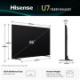 TV Set, HISENSE, 85 , 4K Ultra HD, 3840 x 2160 pixels, Flat, 16:9, ULED, 85U7Q