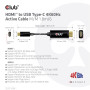 CABLE HDMI TO USB-C 1.8M/M/M CAC-1334 CLUB3D