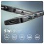 I/O HUB USB-C 5IN1 8K/0.15M HMC-5H8K AXAGON