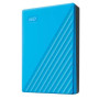 External HDD, WESTERN DIGITAL, My Passport, 6TB, USB 2.0, USB 3.2, Colour Sky Blue, WDBR9S0060BBL-WESN