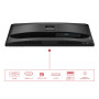 LCD Monitor, AOC, 60.5 cm (23.8), 1920 x 1080 pixels, Full HD, Native aspect ratio 16:9, LED, Flat, 24E4U