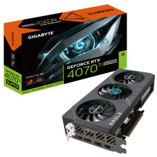 Graphics Card, GIGABYTE, NVIDIA GeForce RTX 4070 Ti SUPER, 16 GB, GDDR6X, 256 bit, PCIE 4.0 16x, GPU 2640 MHz, 1xHDMI, 3xDisplayPort, N407TSEAGLEOC-16GD