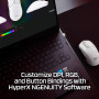 MOUSE USB OPTICAL HYPERX PF/HAS2 MINIWL WHT 7D389AA HYPERX
