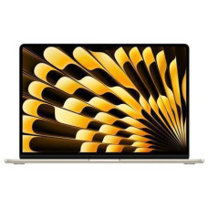 Notebook, APPLE, MacBook Air, CPU Apple M3, 15.3, 2880x1864, RAM 8GB, DDR4, SSD 512GB, 10-core GPU, Integrated, ENG/RUS, macOS Sonoma, Starlight, 1.51 kg, MRYT3RU/A