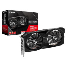 Graphics Card, ASROCK, AMD Radeon RX 6600, 8 GB, GDDR6, 128 bit, PCIE 4.0 16x, GPU 1626 MHz, Dual Slot Fansink, 1xHDMI, 3xDisplayPort, RX6600CLD8G