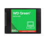 SSD, WESTERN DIGITAL, Green, 500GB, 3D NAND, Read speed 545 MBytes/sec, 2,5, MTBF 2000000 hours, WDS500G5G0A