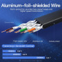 PATCH CABLE CAT.7 FLAT/10M BLACK ICABL VENTION