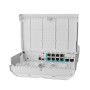 Switch, MIKROTIK, netPower Lite 7R, 8xRJ-45 ports, RJ-45 Ports Type Gigabit Ethernet (10/100/1000), 2xSFP+ module slots quantity, 10G support Yes, Power over Ethernet (PoE) Yes, CSS610-1GI-7R-2S+OUT