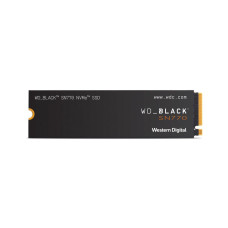 SSD, WESTERN DIGITAL, Black SN770, 500GB, M.2, PCIe Gen4, NVMe, Write speed 4000 MBytes/sec, Read speed 5000 MBytes/sec, WDS500G3X0E