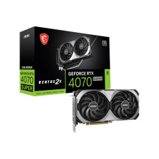 Graphics Card, MSI, NVIDIA GeForce RTX 4070 SUPER, 12 GB, GDDR6X, 192 bit, PCIE 4.0 16x, 1xHDMI, 3xDisplayPort, RTX4070SUP12GVEN2XOC