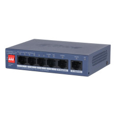 Switch, DAHUA, CS4006-4GT-36, Switch type Managed, Switch layer L2, Form factor Desktop/Wall-Mounting, 4xRJ-45 ports, RJ-45 Ports Type Gigabit Ethernet (10/100/1000), Power over Ethernet (PoE) Yes, 4xPower over Ethernet (PoE) ports quantity, Total Power o Switch, DAHUA, CS4006-4GT-36, Switch type Managed, Switch layer L2, Form factor Desktop/Wall-Mounting, 4xRJ-45 ports, RJ-45 Ports Type Gigabit Ethernet (10/100/1000), Power over Ethernet (PoE) Yes, 4xPower over Ethernet (PoE) ports quantity, Total Power o