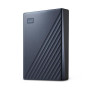 External HDD, WESTERN DIGITAL, My Passport Ultra, 4TB, USB 3.0, Colour Blue, WDBFTM0040BBL-WESN