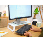 MONITOR ACC STAND MONTA/GLASS WHT 25351 TRUST