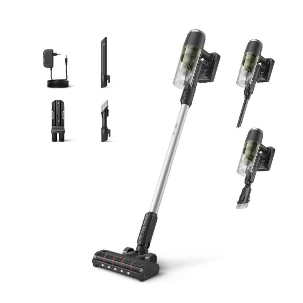 Vacuum Cleaner, PHILIPS, Upright/Bagless, Noise 80 dB, Green, Weight 1.2 kg, XC3033/01 VACUUM CLEANER CORDLESS STICK/XC3033/01 PHILIPS