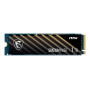 SSD, MSI, SPATIUM M450, 1TB, M.2, PCIe Gen4, NVMe, 3D NAND, Write speed 3000 MBytes/sec, Read speed 3600 MBytes/sec, 2.15mm, TBW 600 TB, MTBF 1500000 hours, S78-440L980-P83