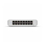 Switch, UBIQUITI, USW-LITE-16-POE, Type L2, 16x10Base-T / 100Base-TX / 1000Base-T, PoE+ ports 8, 45 Watts, USW-LITE-16-POE