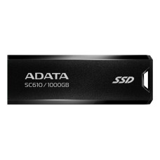 External SSD, ADATA, Read speed 550 MB/s, Write speed 500 MB/s, 1000 GB, SC610-1000G-CBK/RD, SC610-1000G-CBK/RD