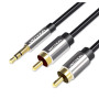 CABLE AUDIO 3.5MM TO 2XRCA/2M BCFBH VENTION