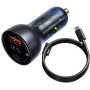 MOBILE CHARGER CAR 65W/DARK GRAY TZCCKX-0G BASEUS