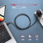 CABLE USB-C TO USB-C 3M 240W/BRAID BLK BUCM2-CM30AB AXAGON