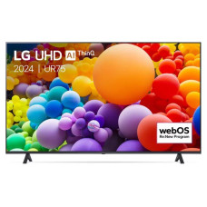 TV Set, LG, 43, 4K, 3840x2160, Wireless LAN, Bluetooth, webOS, Black, 43UR75003LK