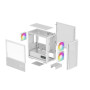 Case, DEEPCOOL, CH360 DIGITAL WH, MiniTower, Not included, MicroATX, MiniITX, Colour White, CH360DIGITALWH