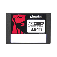SSD, KINGSTON, 7008xTBW rating, MTBF 2000000 h, Read speed 560 MB/s, Write speed 530 MB/s, Serial ATA III, 2.5, 3840 GB, DC600M, SEDC600M/3840G
