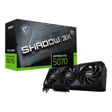 Graphics Card, MSI, NVIDIA GeForce RTX 5070, 12 GB, GDDR7, 192 bit, PCIE 5.0 16x, Triple slot Fansink, RTX507012GSHADOW3XOC