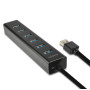 I/O HUB USB3.0 7PORT CHARGING/W/AC 1.2M HUE-SA7BP AXAGON